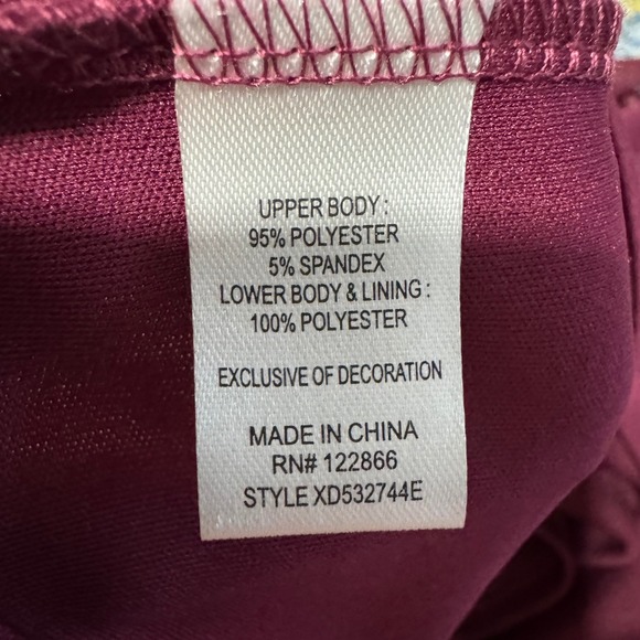 Lilt Kids Girls White Long Sleeve Horse Floral Burgundy Tulle Tutu Dress Size 5 - Picture 11 of 12